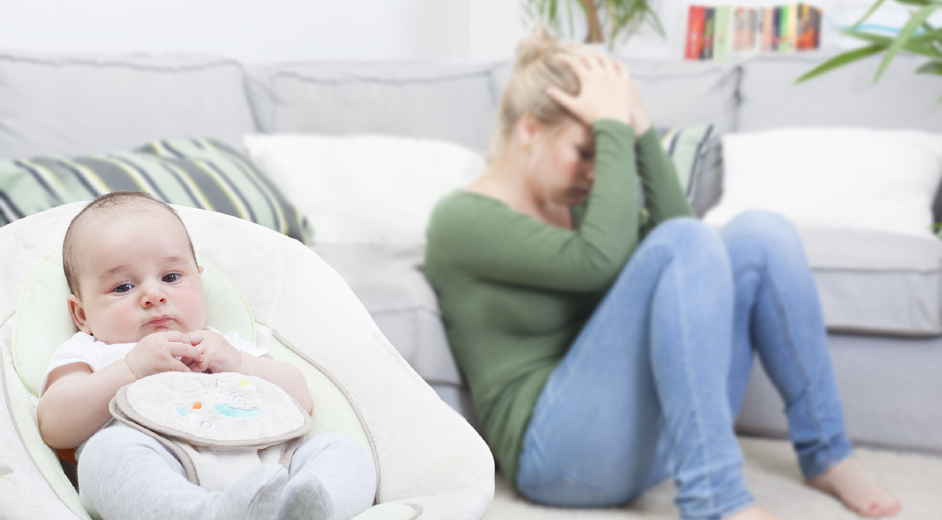 La depresión de la mujer antes y después del parto